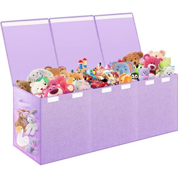 Extra Large Toy Box, Toy Chest for Kids Boys Girls, Collapsible Sturdy Storage - Picture 1 of 8